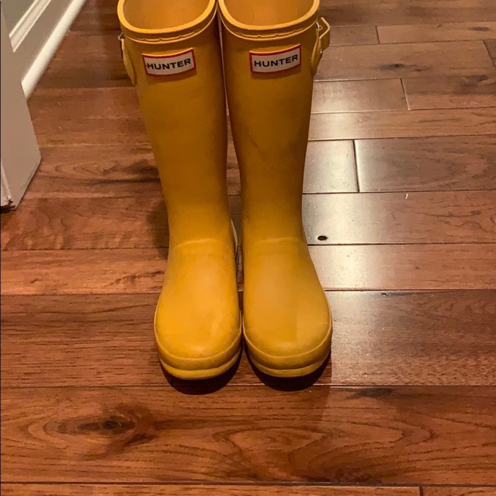 Yellow Hunter Boots
